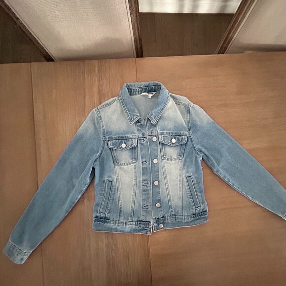 Cisono Denim Jean Jacket Women's Size Small Button Up Blue Cotton - Picture 1 of 5